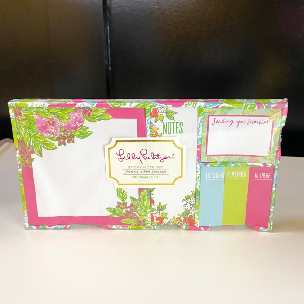 NWT Lilly Pulitzer Sticky Note Set - Picture 5 of 13